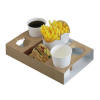 Four Cup & Snack Carry Tray
