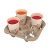Four Cup Moulded Pulp Tray