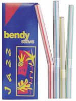 Striped Bendy Straw   