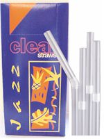 Clear Jumbo Bendy Straw