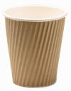 12oz Pure Kraft Ripple Wrap Paper Coffee Cup